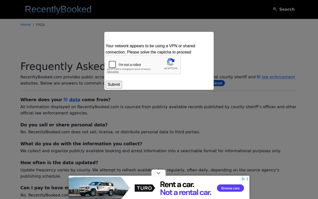 Third-party booking-site source and correction policy page used as a caveated research reference